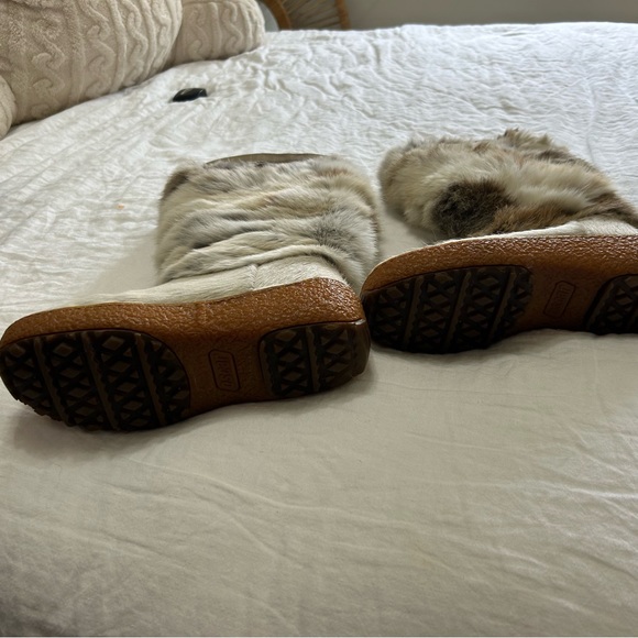 Oscar Sport Après-ski-Ski Women's rabbit Fur Winter Boots size 6 - Picture 9 of 16